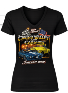 Black womens v neck t shiirt